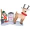 5ft. Airblown® Inflatable Christmas Reindeer Clean Up Scene